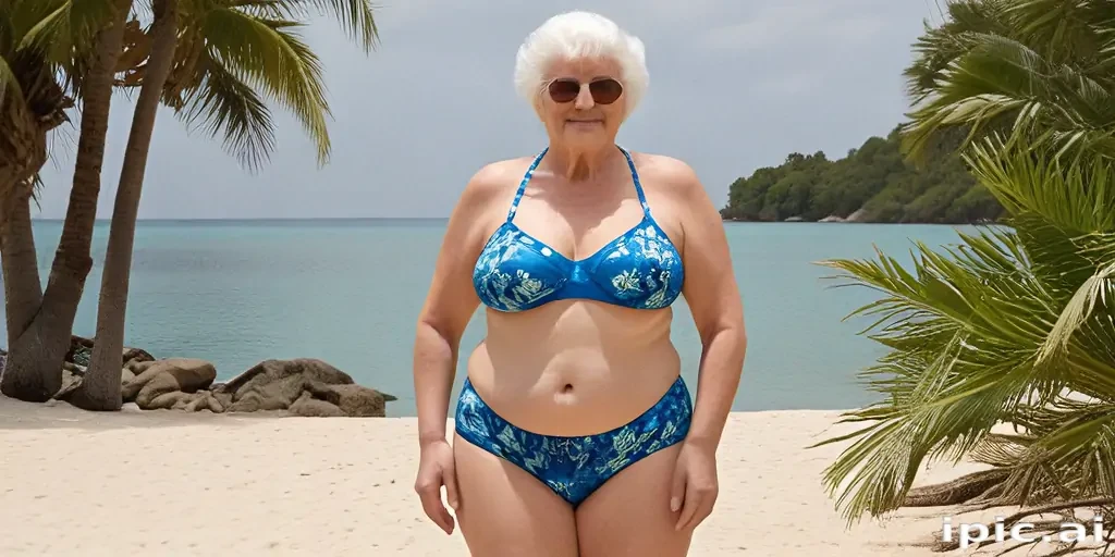 fat granny bikini