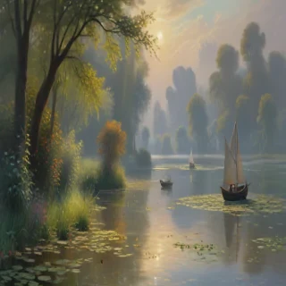 monet painting wallpaper