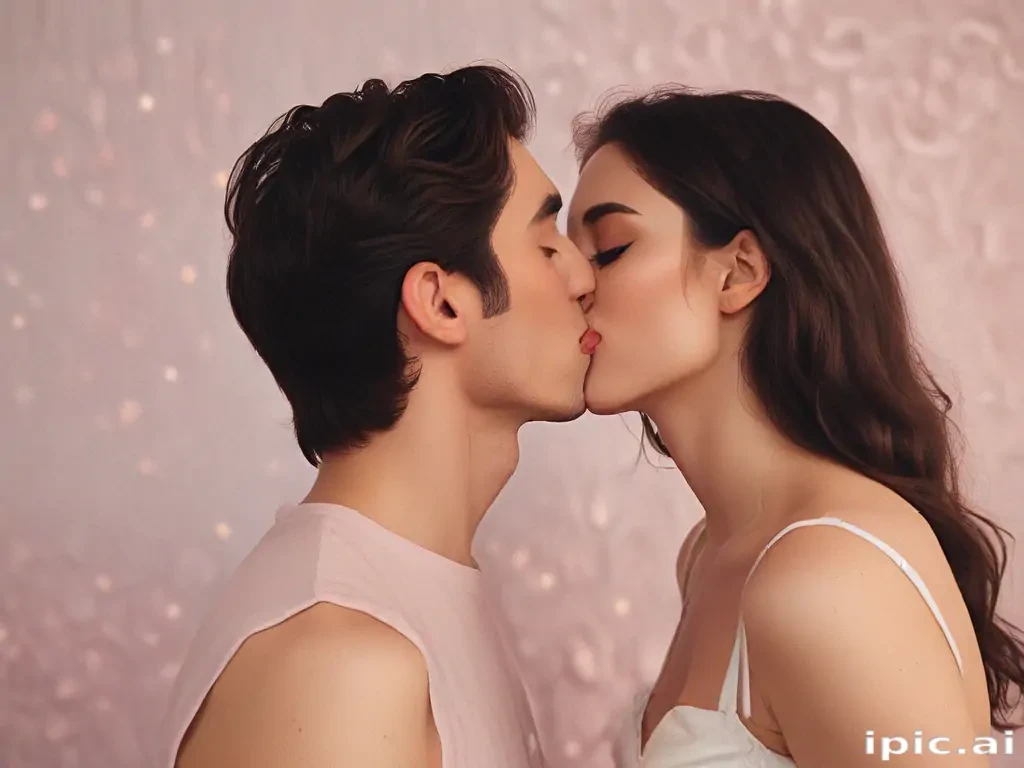 kissing aesthetic