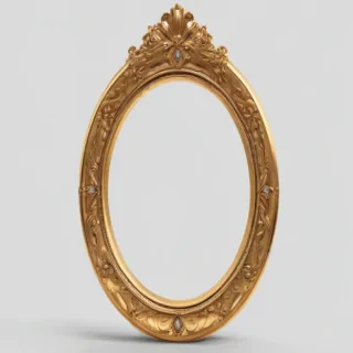 golden frame png transparent
