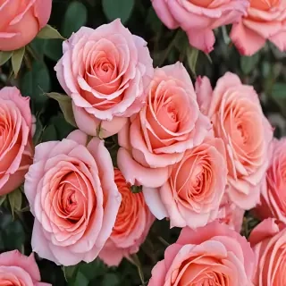 roses in background