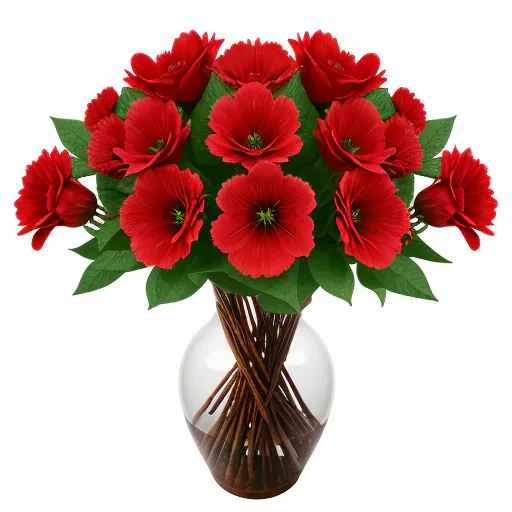 red flowers png
