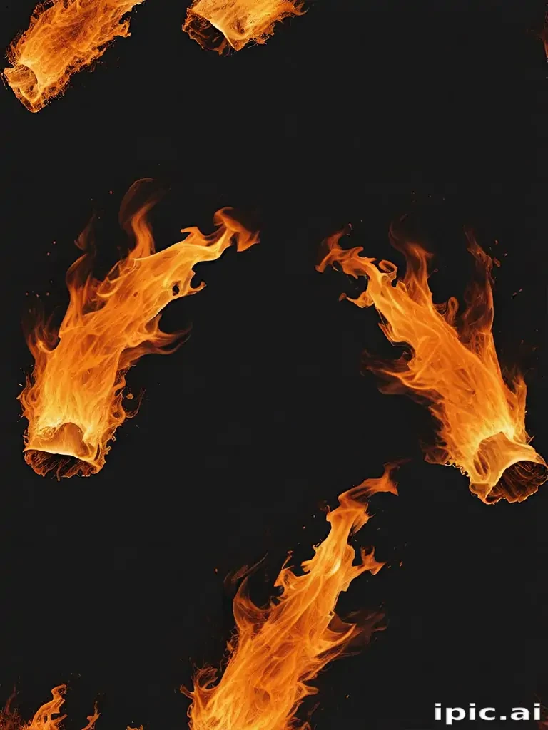 fire clear background