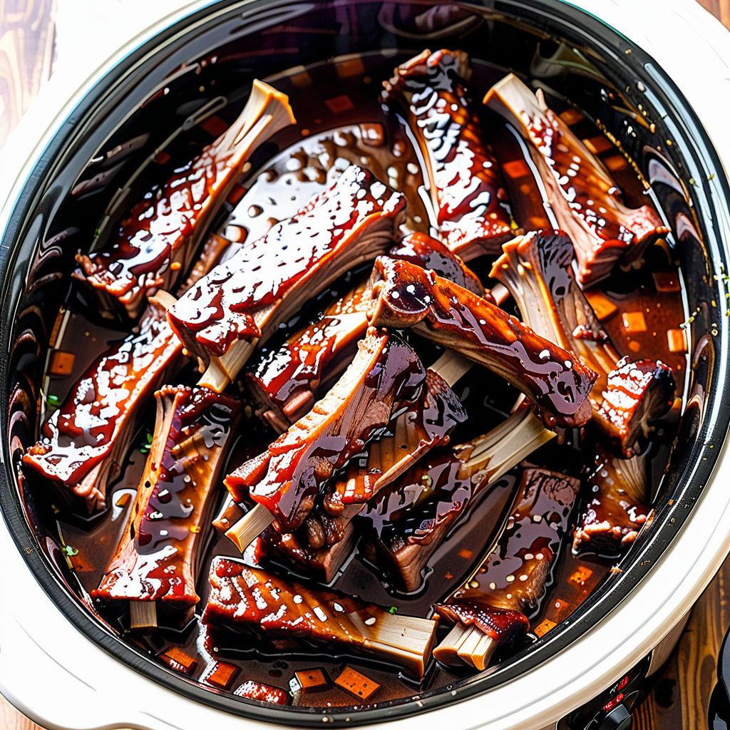 pork riblets in crock pot