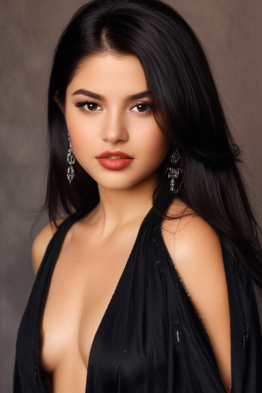 selena gonez face