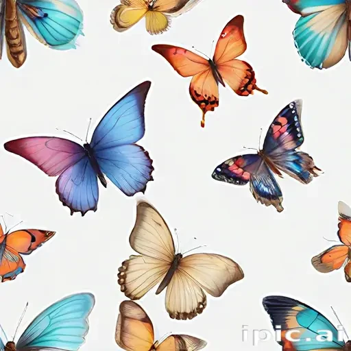 butterflies transparent
