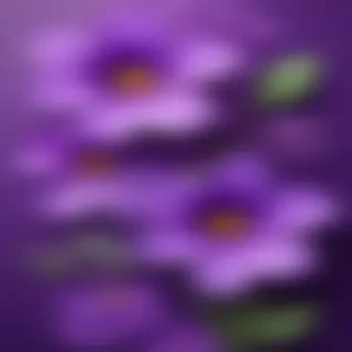 purple flowers background