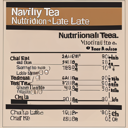 chai tea latte nutritional value