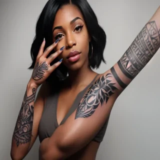 cute hand tattoos for black females