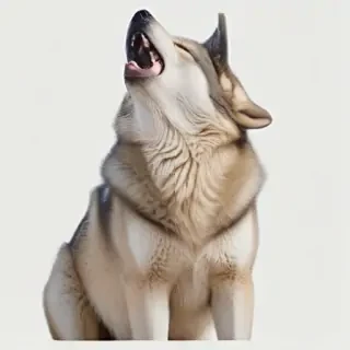 wolf howling png