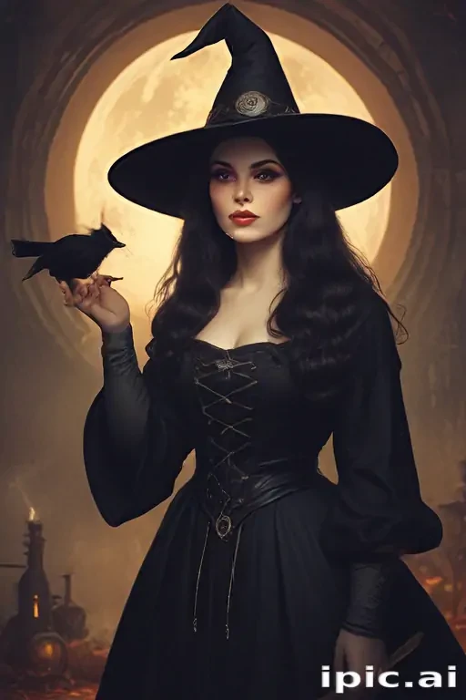 vintage witch art