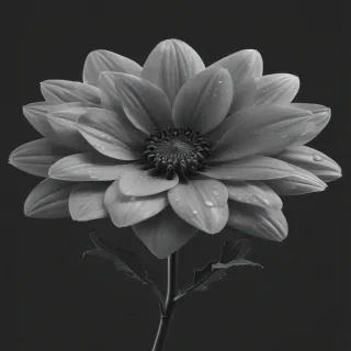 flower png black and white