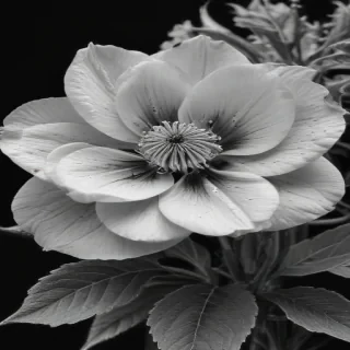 flower line work