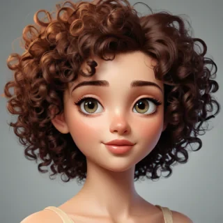 cartoon characters with curly hair