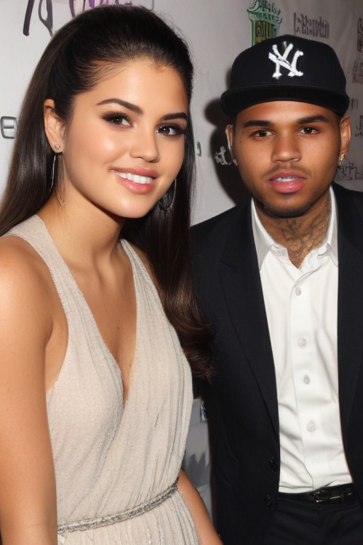 chris brown and selena gomez
