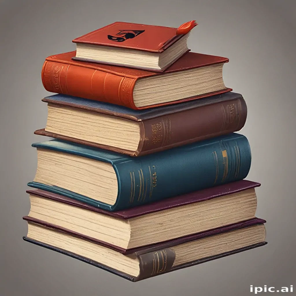 stacked books clip art
