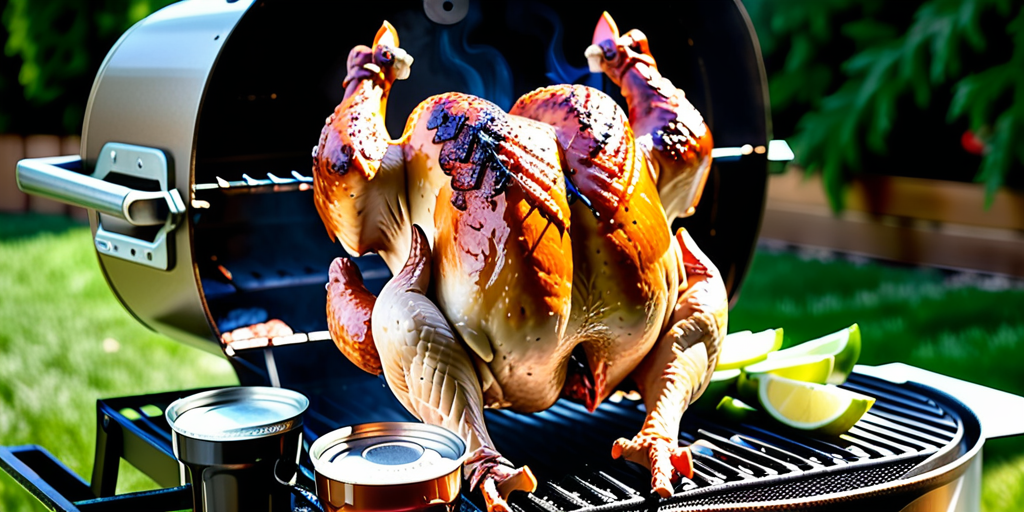 beer can chicken on pellet grill