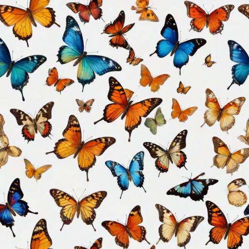 butterflies transparent background
