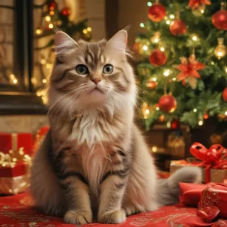cat christmas wallpaper