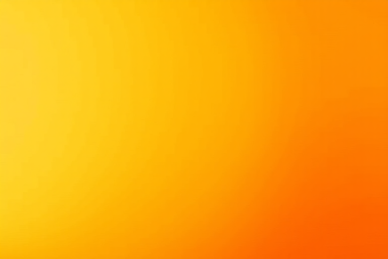 Generate a smooth gradient background transitioning from soft yellow to deep orange, with a Canon EOS R5, f/8 aperture, 1/125 sec shutter speed, ISO 100, wide-angle lens, and soft focus style for enhanced image quality.