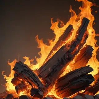 background with fire