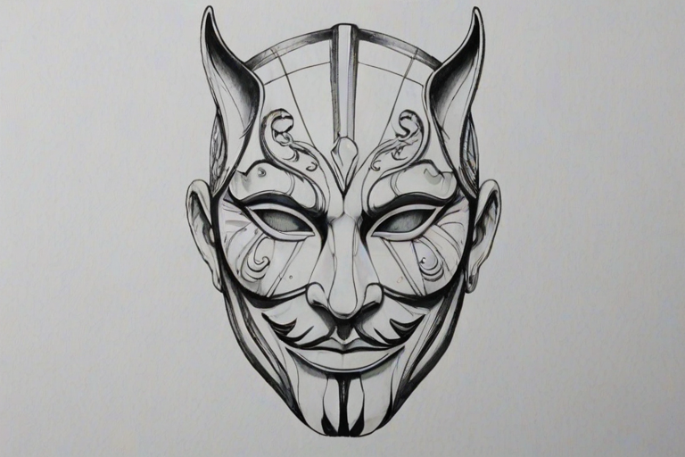 mask drawing