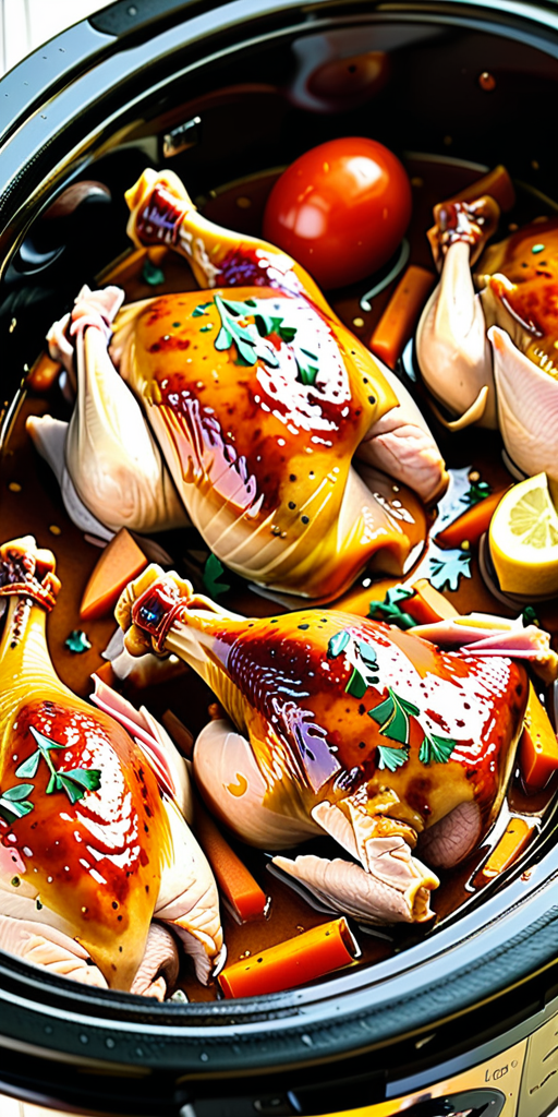 chicken leg quarters in crock pot recipes