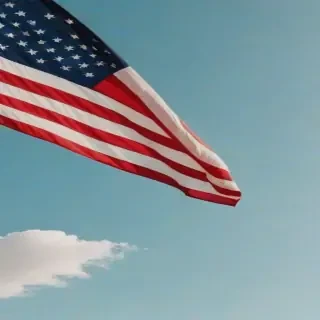 american flag aesthetic