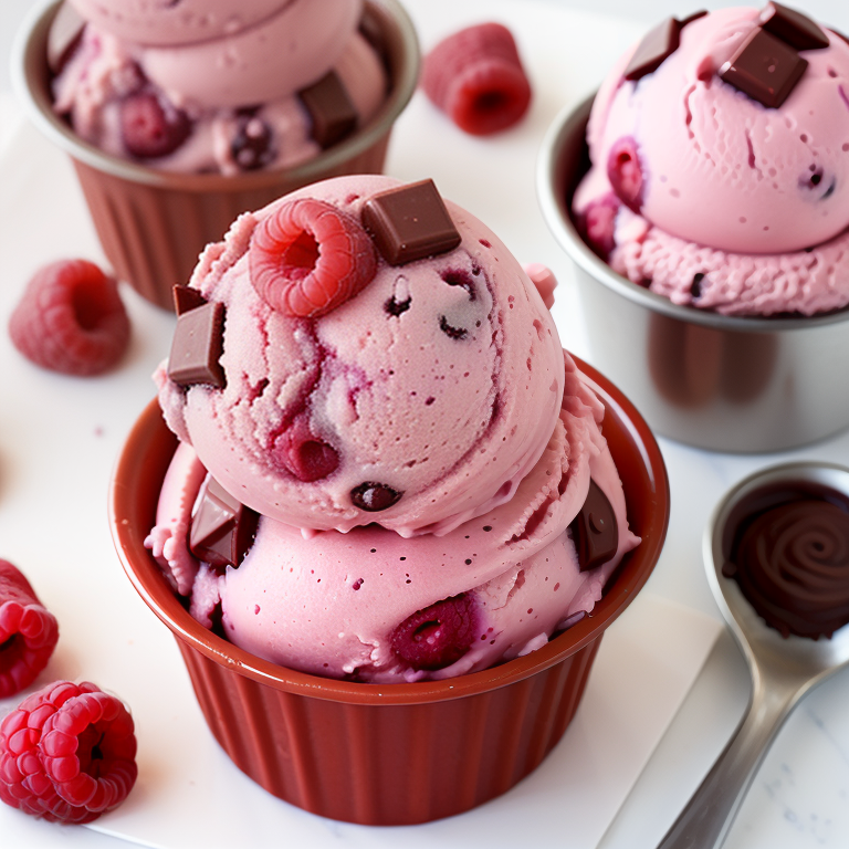 raspberry chocolate chip ice cream