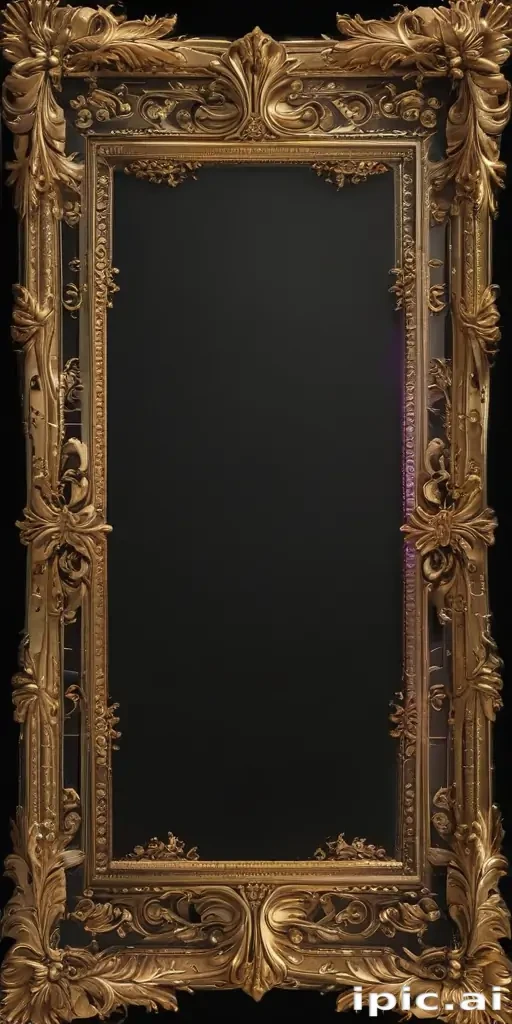 transparent background gold border