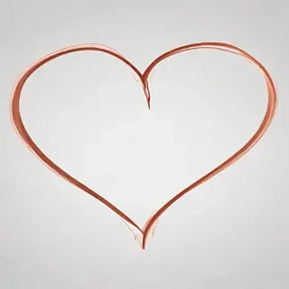 heart outline transparent