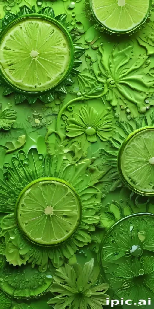 lime green background