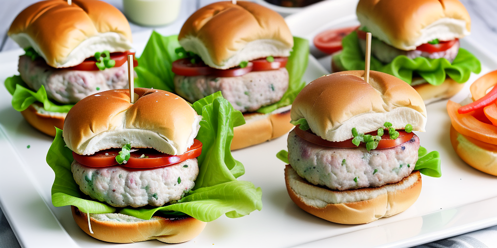 turkey burger sliders on hawaiian rolls