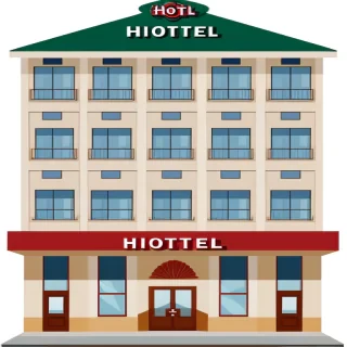 clipart of hotel
