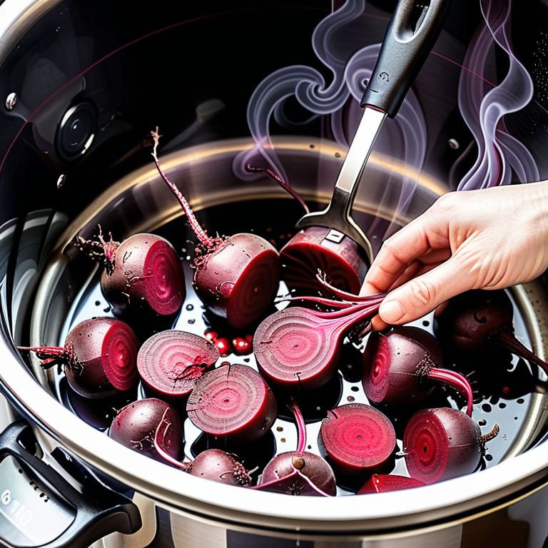 cooking beetroot in a pressure cooker