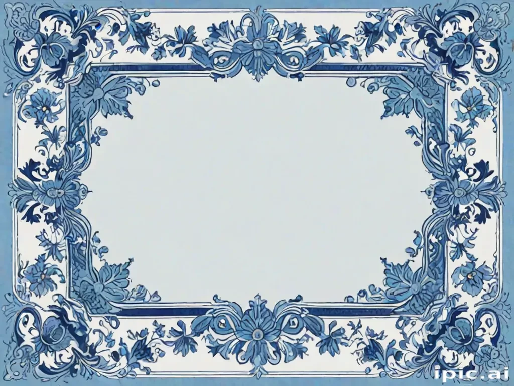 blue border design
