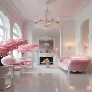 pink and white aesthetic