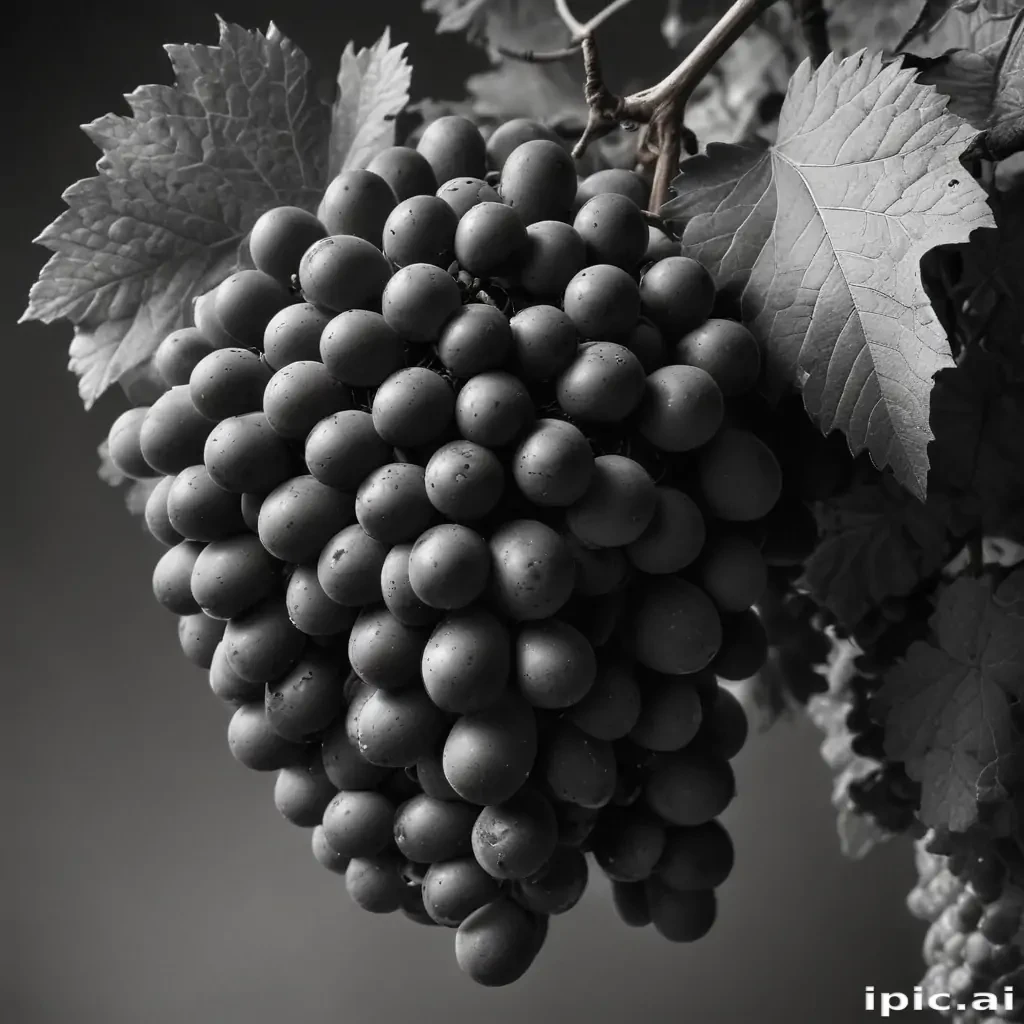 grapes clipart black and white