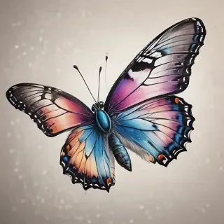 butterfly drawign