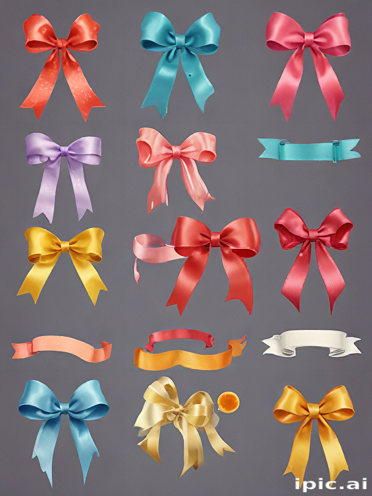 A Colorful Collection of Decorative Ribbons and Bows for All Occasions