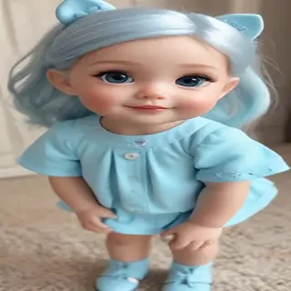 cute blue