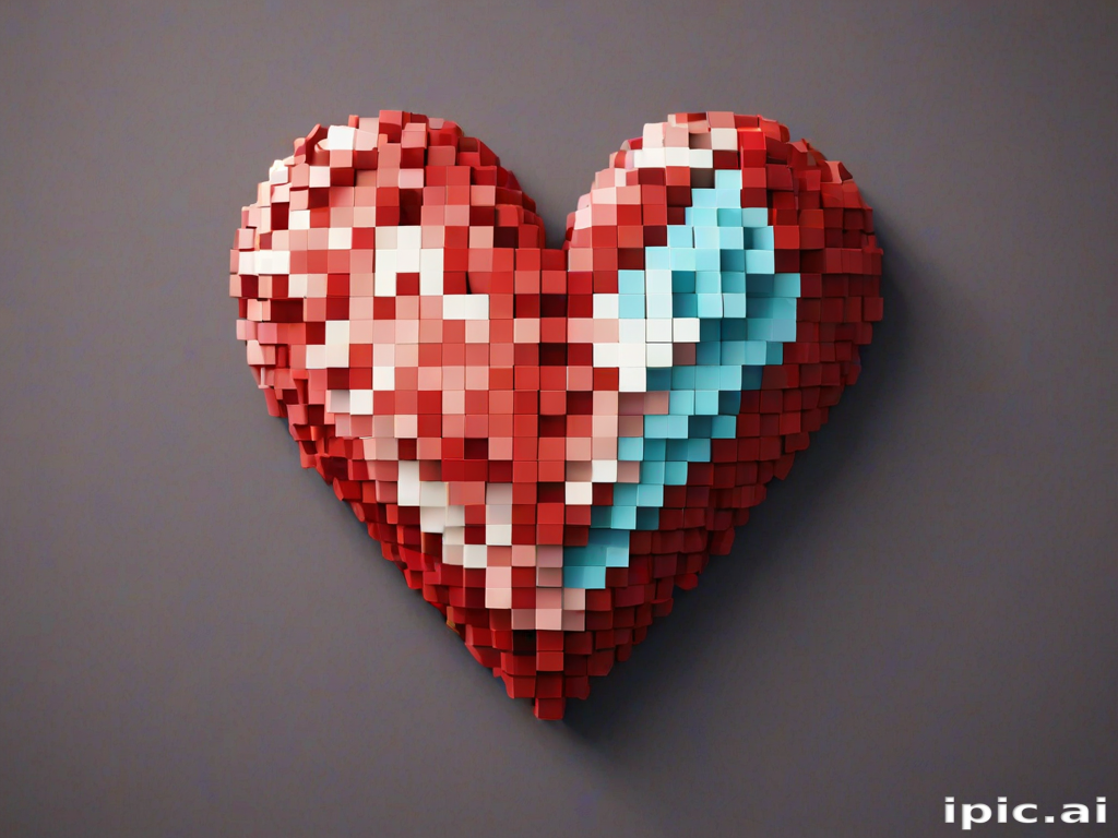pixelated heart png