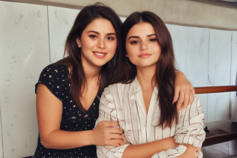 selena gomez with family