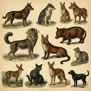 vintage illustrations animals