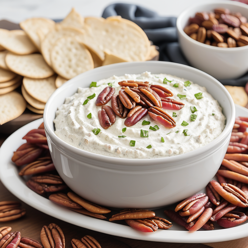 bacon pecan goat cheese dip