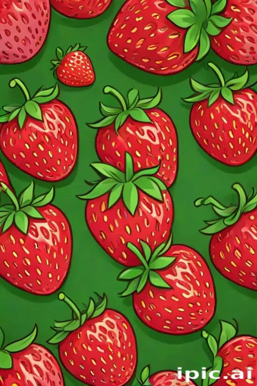 cute strawberry background