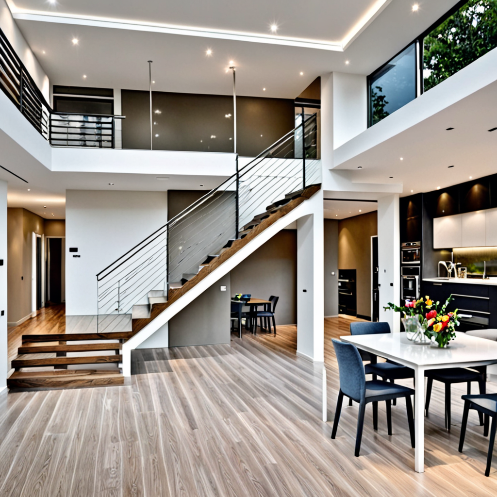 Modern 2 storey interior