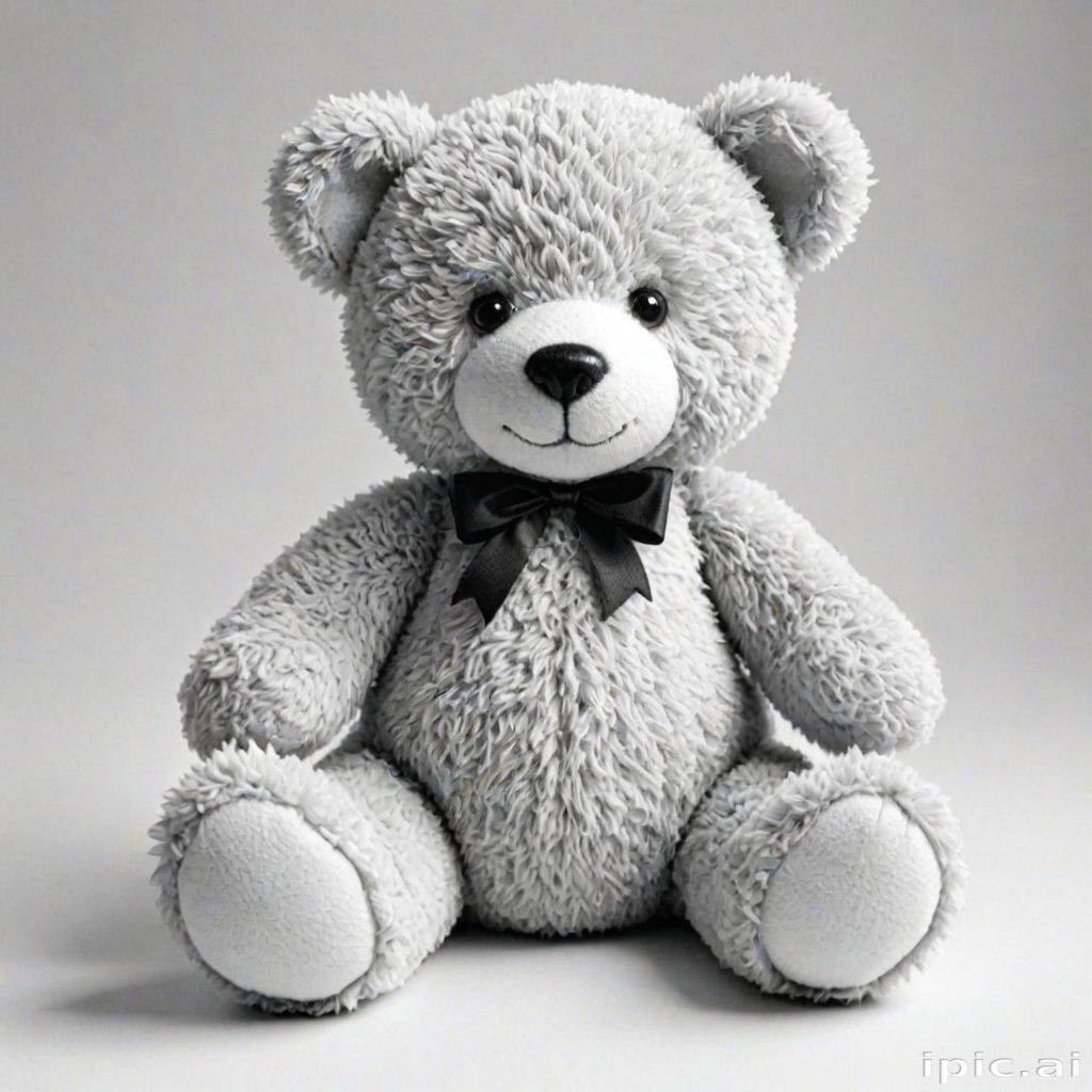 teddy bear clipart black and white