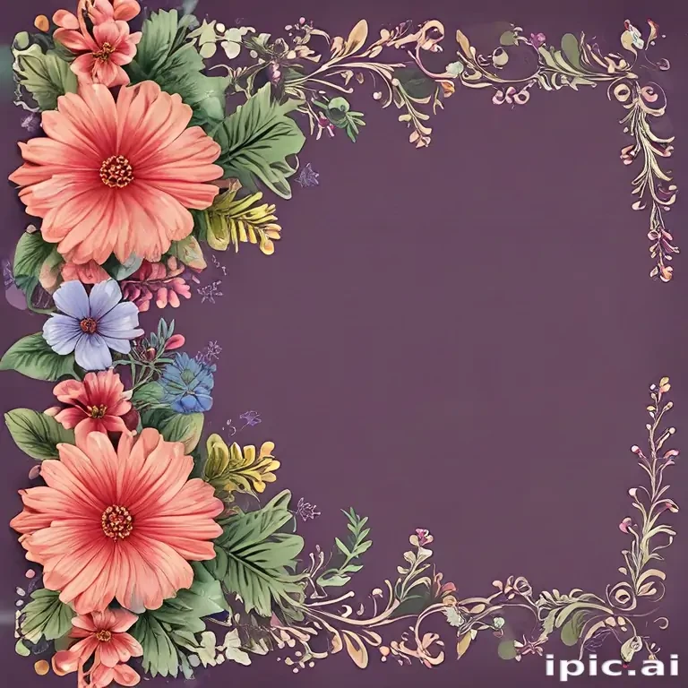 clipart floral border