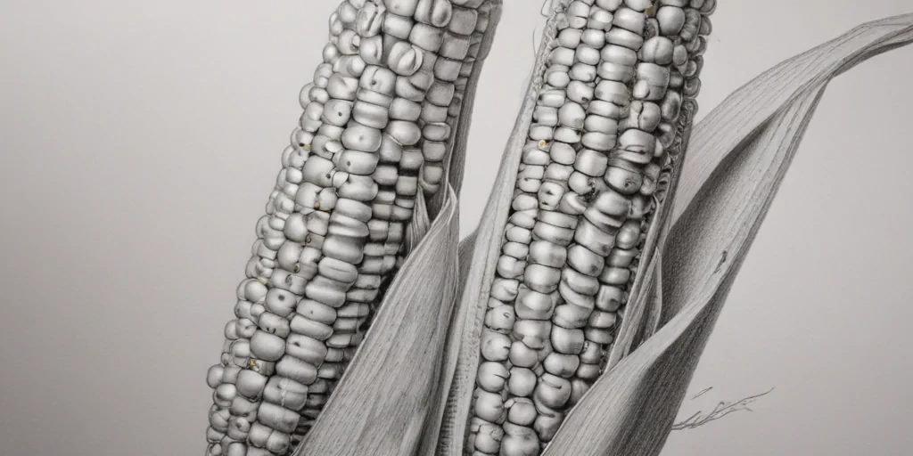 corn drawing